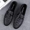 Fashion All-match Soft Loafers Men Casual Leather Shoes Spring Summer Black Slip On Shoes Fashion Italian Trendy Driving Flats for Man