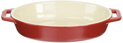 Блюдо Staub Dish Cherry Керамическое блюдо для запекания в духовке, пригодное для использования в микроволновой печи, японское блюдо "Овальное 17 см" [Авторизованный продукт] 40508-581