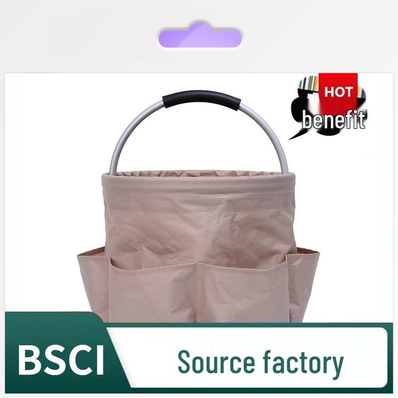 Портативная складная корзина для пикника и пляжа - ручная сумка для туалетных принадлежностей, ванных принадлежностей, дома и покупок