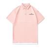 Мужская летняя новая свободная футболка-поло с коротким рукавом, мужская тонкая футболка с коротким рукавом и лацканом