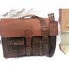 Men's Genuine Vintage Leather Messenger Satchel Man HandBag Laptop Briefcase Bag