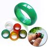 Unisex Women Luxury Jewelry Gifts Simple Finger Rings Elegant Agate Ring Jade Ring Anniversary Ring
