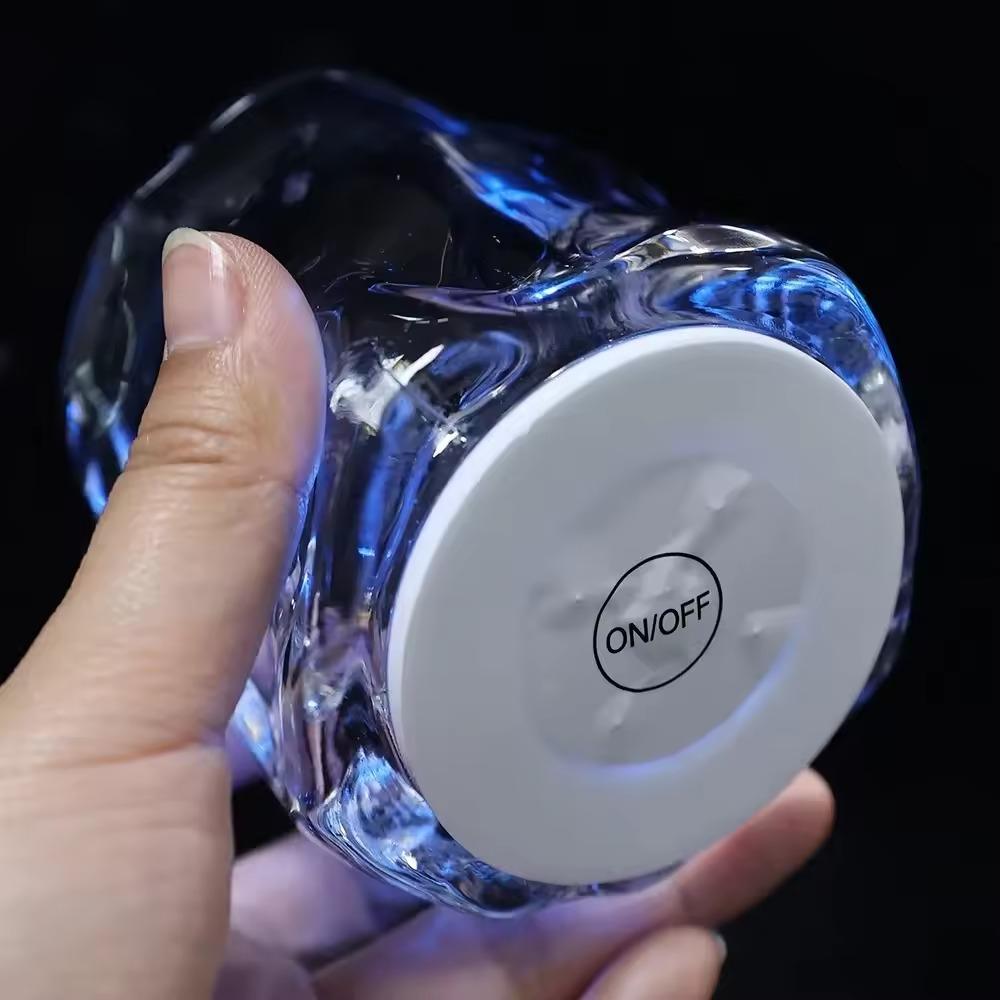 10 шт. Круглая светящаяся подставка на батарейках, светящаяся наклейка на чашку, светящаяся подставка под винную чашку, бутылка