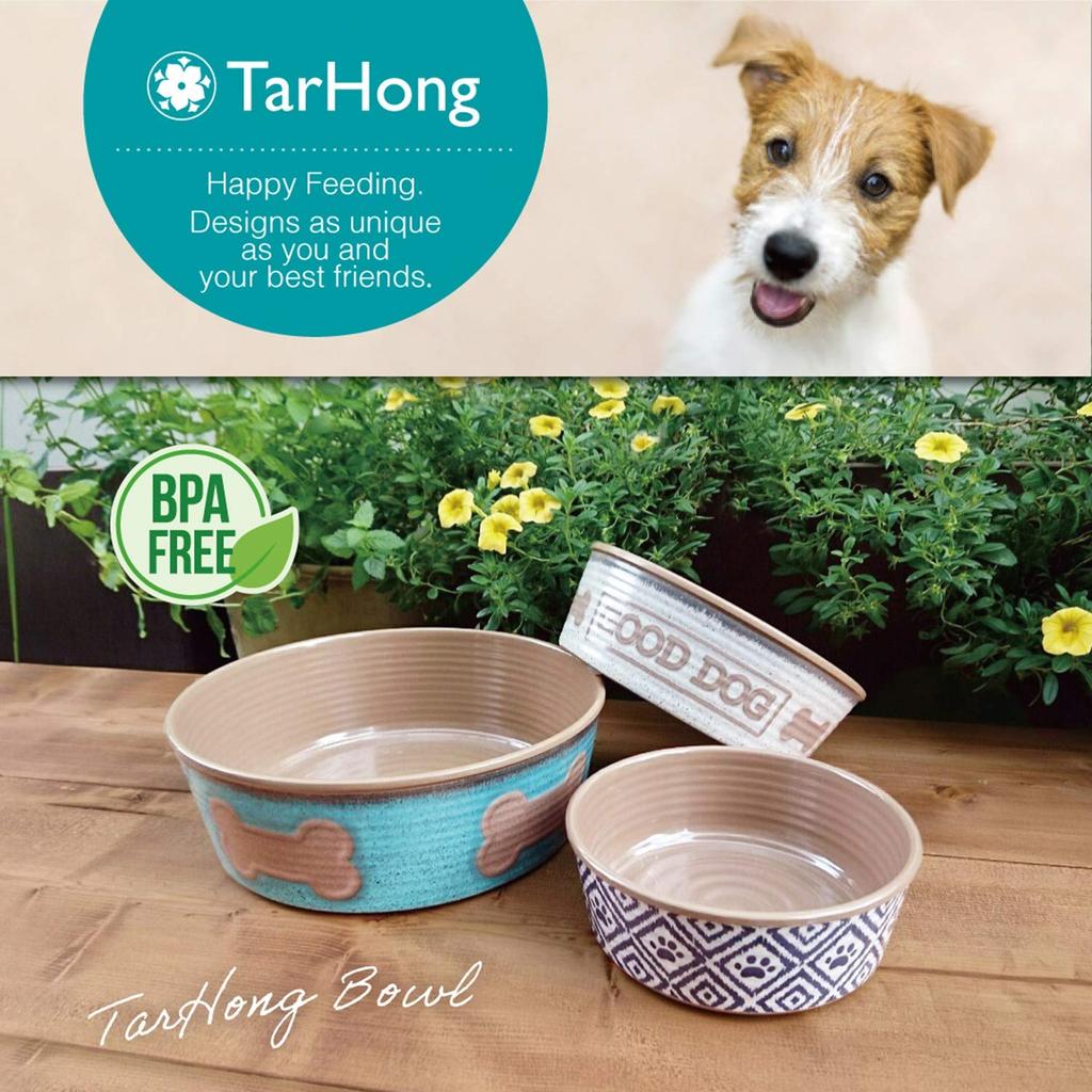 Tar Hong Dog Tableware Tar Hong Bowl Turquoise Green L Size