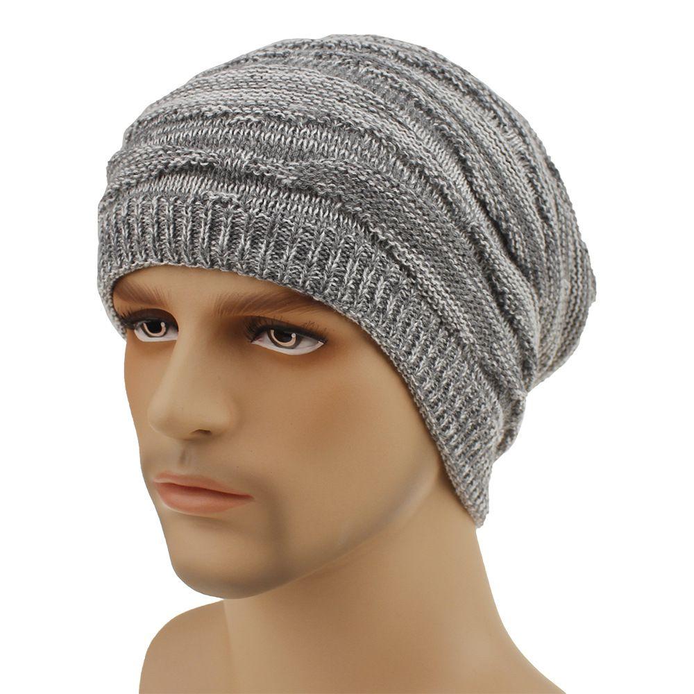 Men and Women Outdoor Thick Bonnet Skiing Hat Skully Cap Winter Warm Hat Slouchy Beanies Skiing Hat