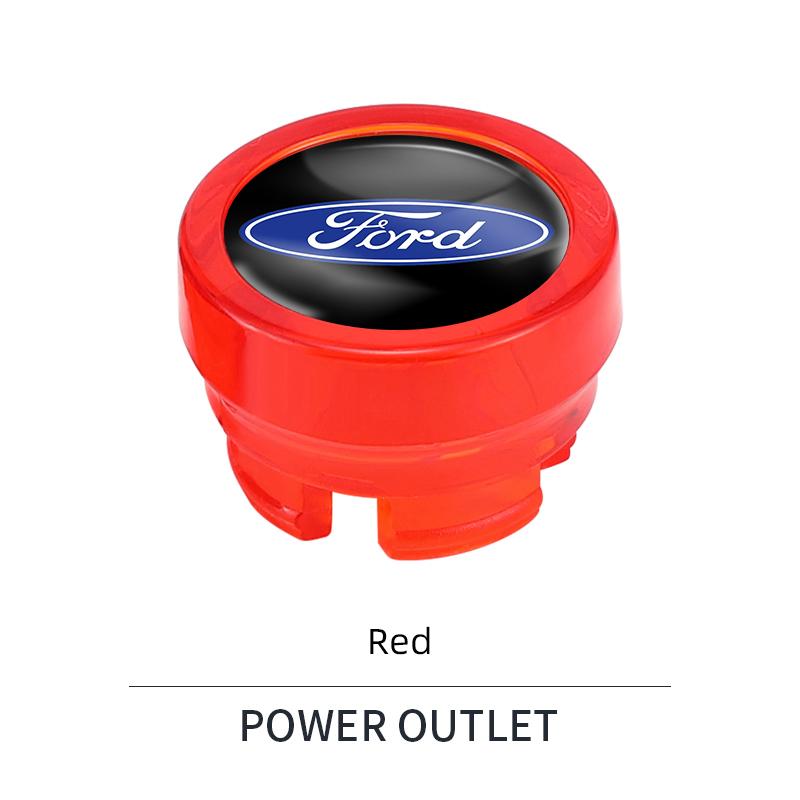 Car Sticker Car Cigarette Lighter Cover Dust Cover Accessories For Ford S MAX Ranger Focus Fiesta Mondeo Kuga Mustang Escort KA