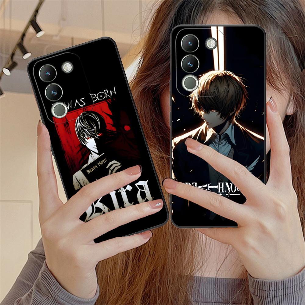 Чехол для мобильного телефона Death Note Kira Light для VIVO Y77 76 75 74 73 72 58 56 55 51 50 38 36 Y19 Y18 Y03 Y01 5G с принтом