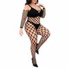 Oversize Women Mesh Hollow Sexy Bodystockings Large Plus Size See Through Erotic Open Crotchless Lingerie Bra Set XXXXL