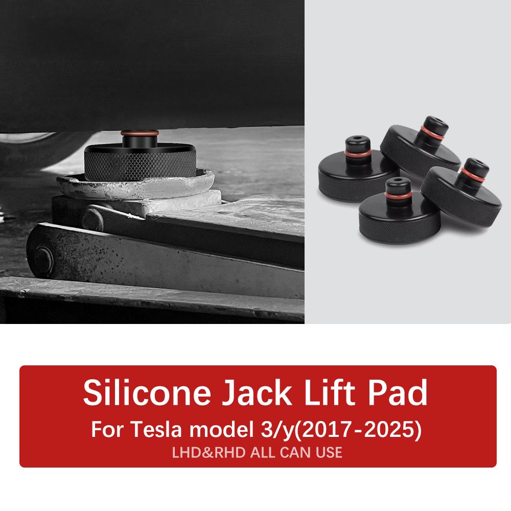 Silicone Jack Lift Pad Point Adapter For Tesla Model Y Juniper Launch 2025- Model 3 Highland 2024-2017 Model S Model X