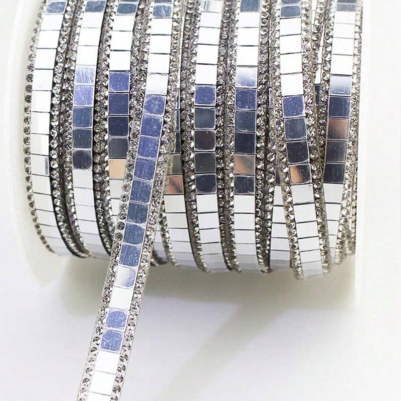 Самоклеящиеся наклейки на зеркало, декоративная лента с горячим клеем, для ванной комнаты, вечеринки своими руками, поделки, аксессуары для дискотечного шара, украшения для дома