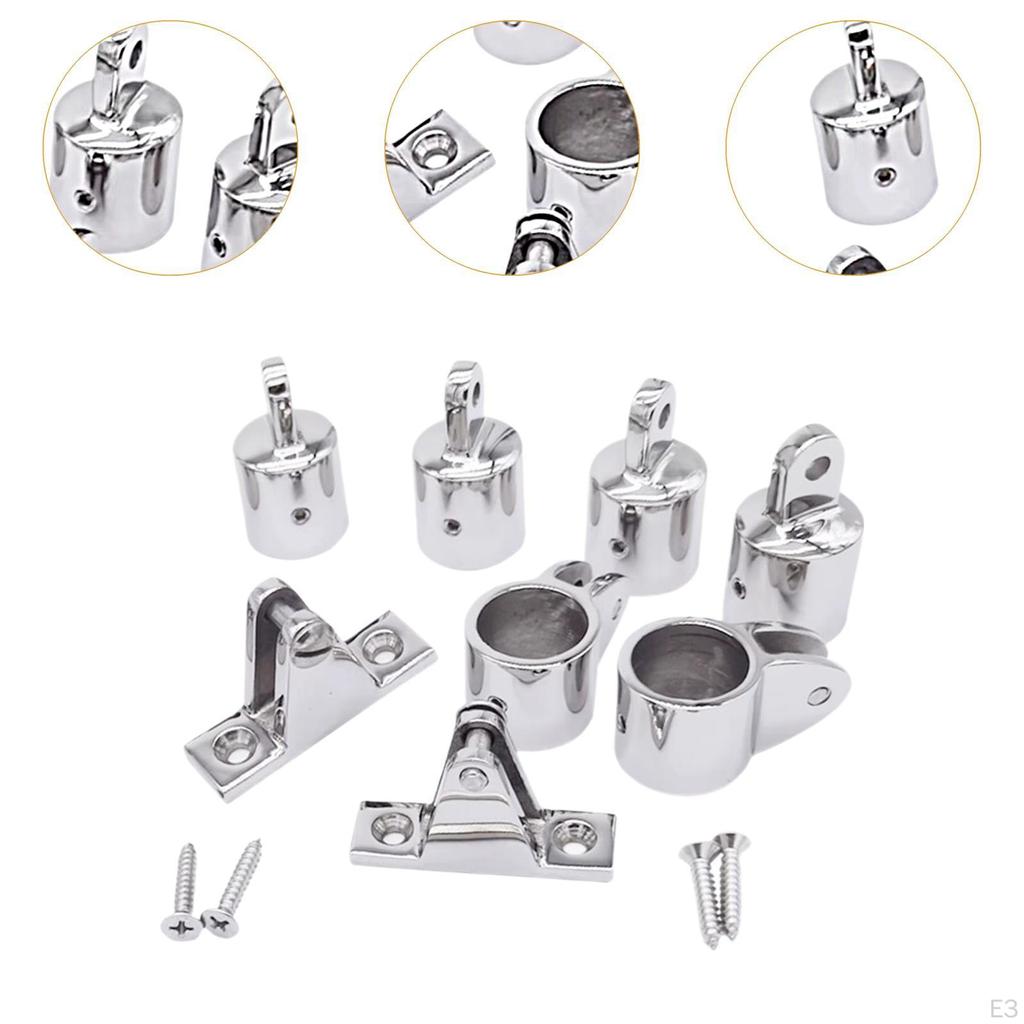 Фитинги для тента на лодку, 4 шт. заглушки для глаз, 2 шт. направляющие для челюстей, прочные палубные петли, простая установка