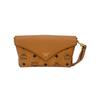 Кожаная сумка-конверт Visetos через плечо с золотой фурнитурой для повседневного использования