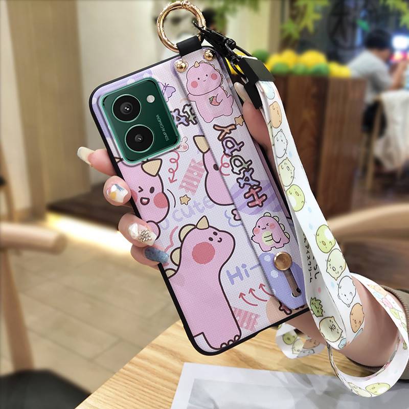 Cartoon Wristband Phone Case For Nokia HMD Pulse/Pulse+/Pulse Pro Shockproof Anti-knock Wrist Strap Fashion Design Ring