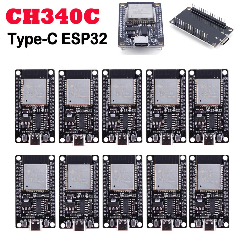 ESP32 Плата разработки 32 Мбит Беспроводной модуль 5 В TYPE-C CH340C Сверхнизкое энергопотребление Модуль платы разработки
