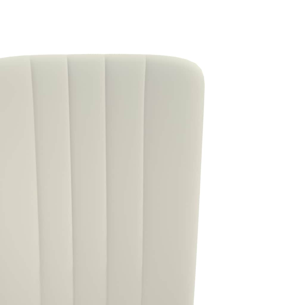 Dining Chairs 2 pcs. Cream Velvet