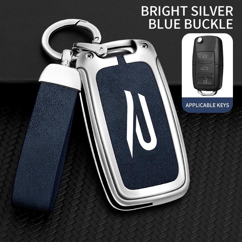 Car Key Case Cover Shell For Volkswagen VW New R Logo Polo Tiguan Golf Jetta Beetle Eos Scirocco Up Transporter Sharan Accessory