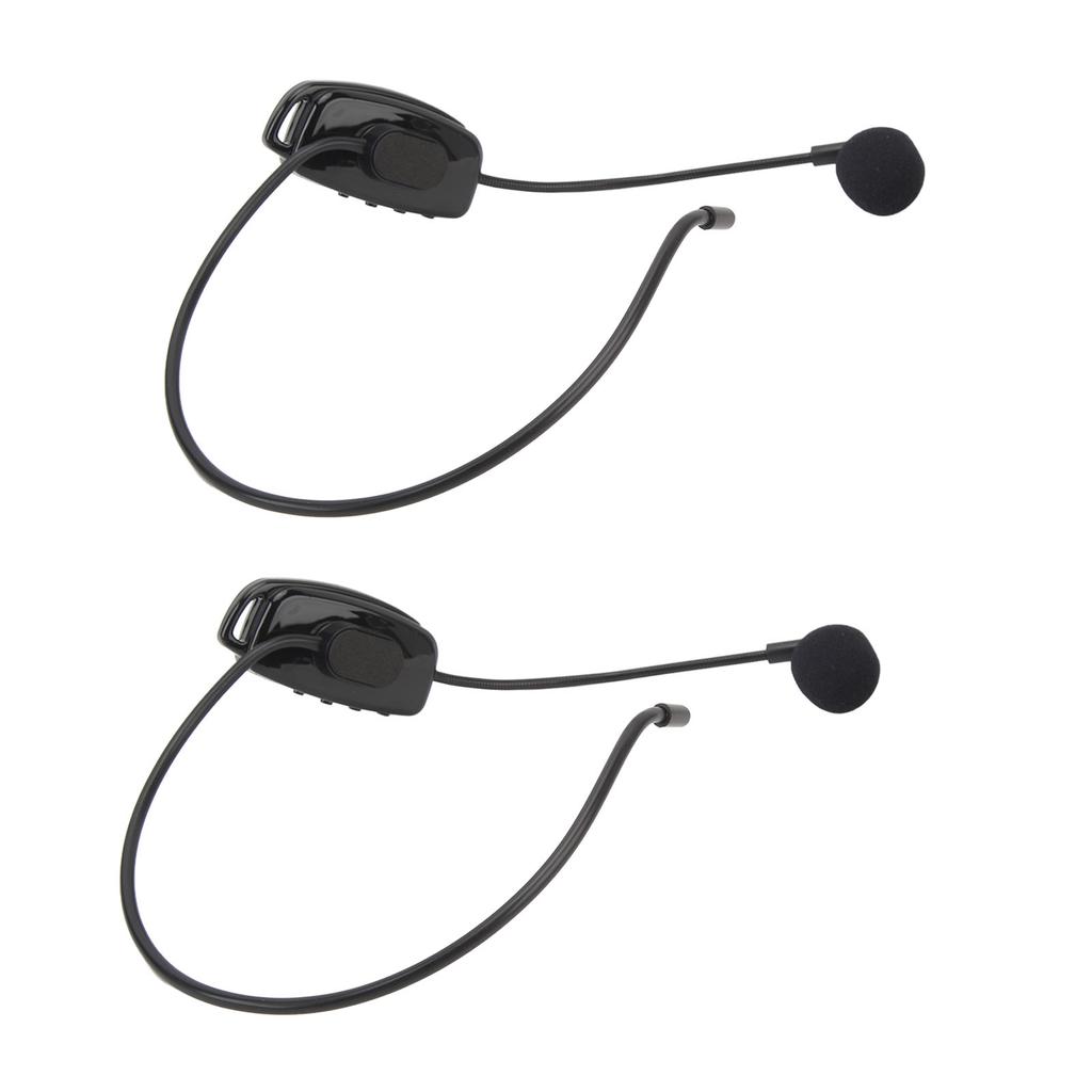 Wireless Microphone Headset Noise Reduction Rechargeable 2.4G Dual Headset Mic System for Teacher Stage