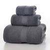 Style, plain cotton towel, threepiece household towel, soft and absorbent.