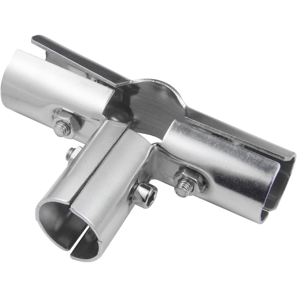 6 комплектов Т-образных зажимов, нержавеющая сталь, серебристый, трубные зажимы, внешний диаметр 1", 25 мм