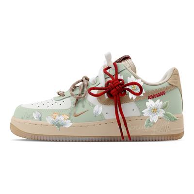 Air Force 1 Весенняя Вишня Нескользящие Износостойкие Низкие Скейтбордические Кроссовки Женские Светло-зеленые HV5990-172(Команда683-)