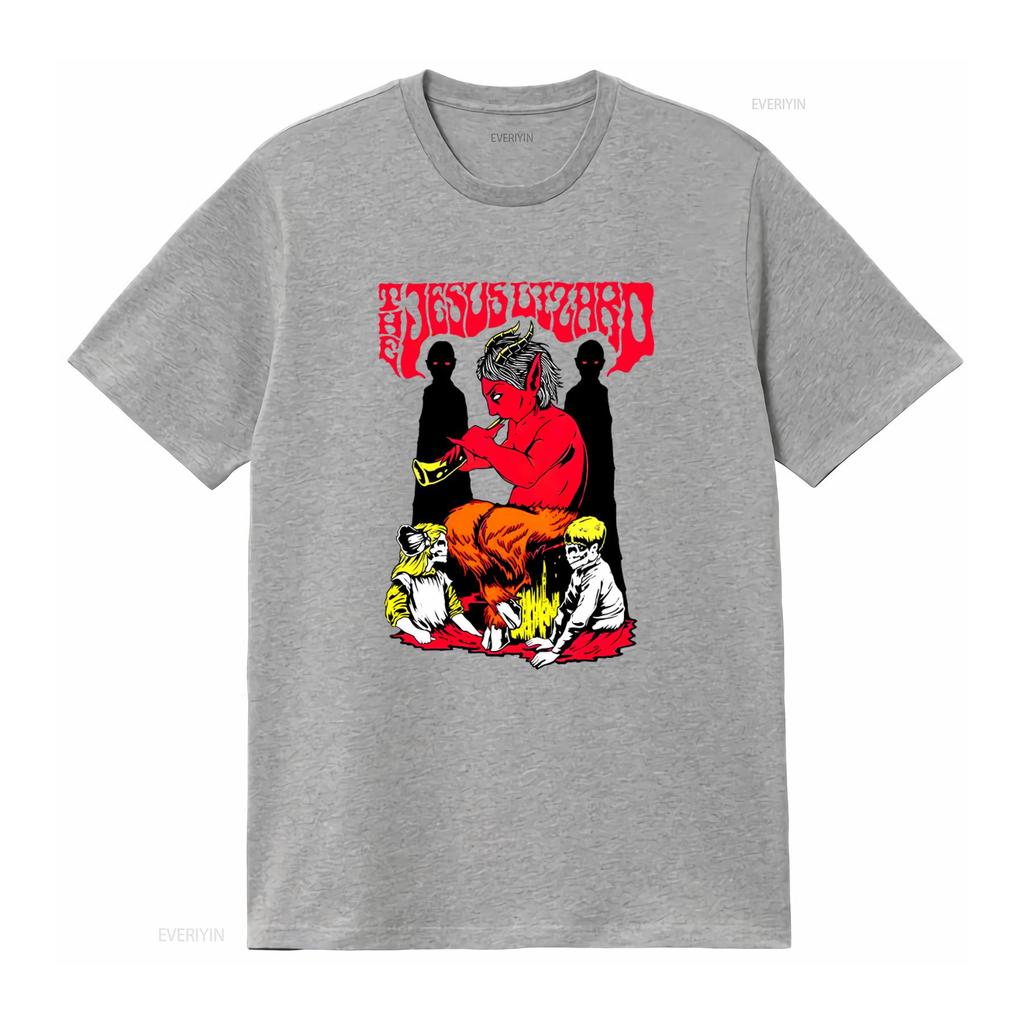 Jesus Lizard T shirt Rock Band Album Concert Print for Men Unique Design High Quality Fabric Perfect Music Fans vintage Washed