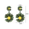 Women Summer Flower Personality Fashion Jewelry Dangle Earrings Daisy Earrings Drop Earrings