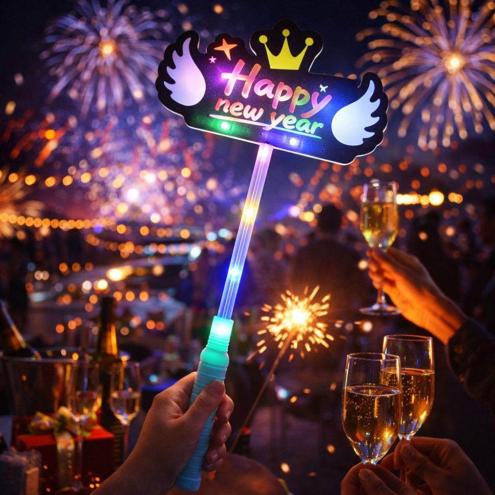 Glowing in Dark LED Glow Hair Bands Fun Luminous Rod New Year Glow Sticks  Birthday Party