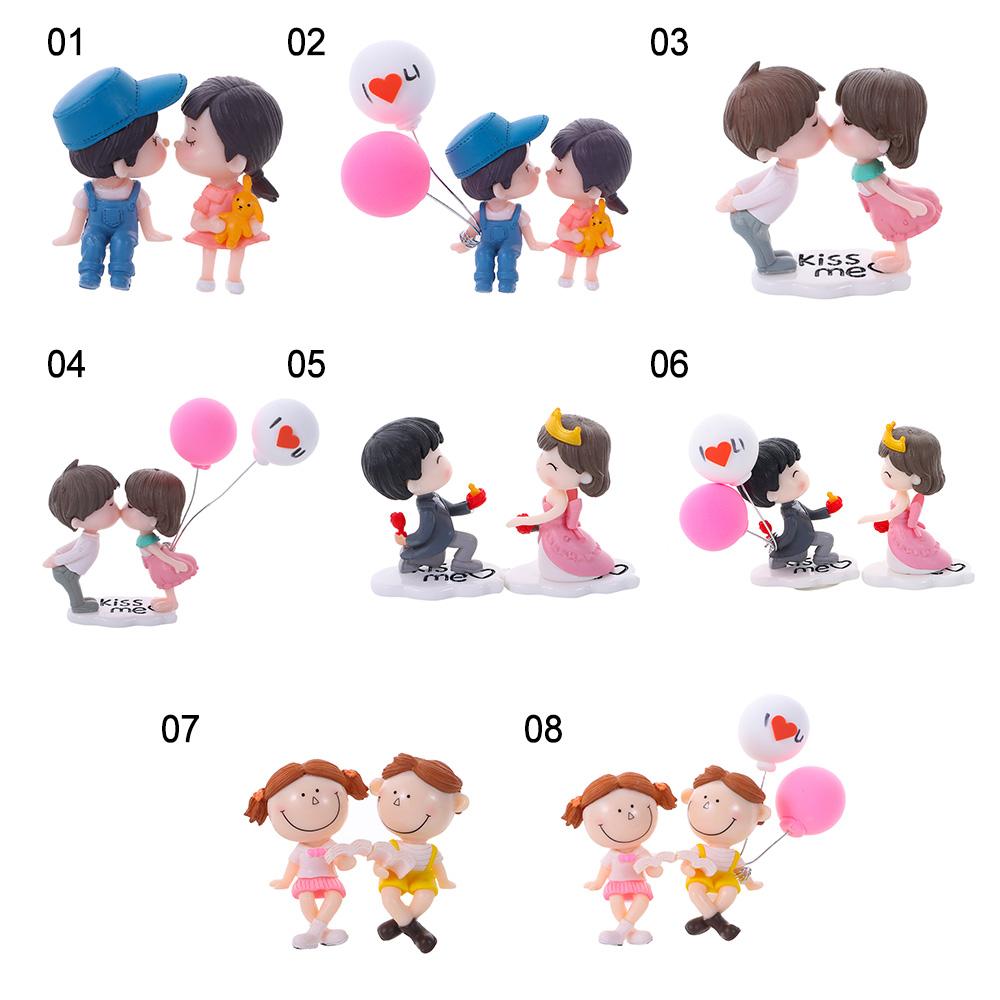 Auto Decor Home Decor Couple Car Air Vent Statues Perfume Clip Decor Miniatures Car Ornaments