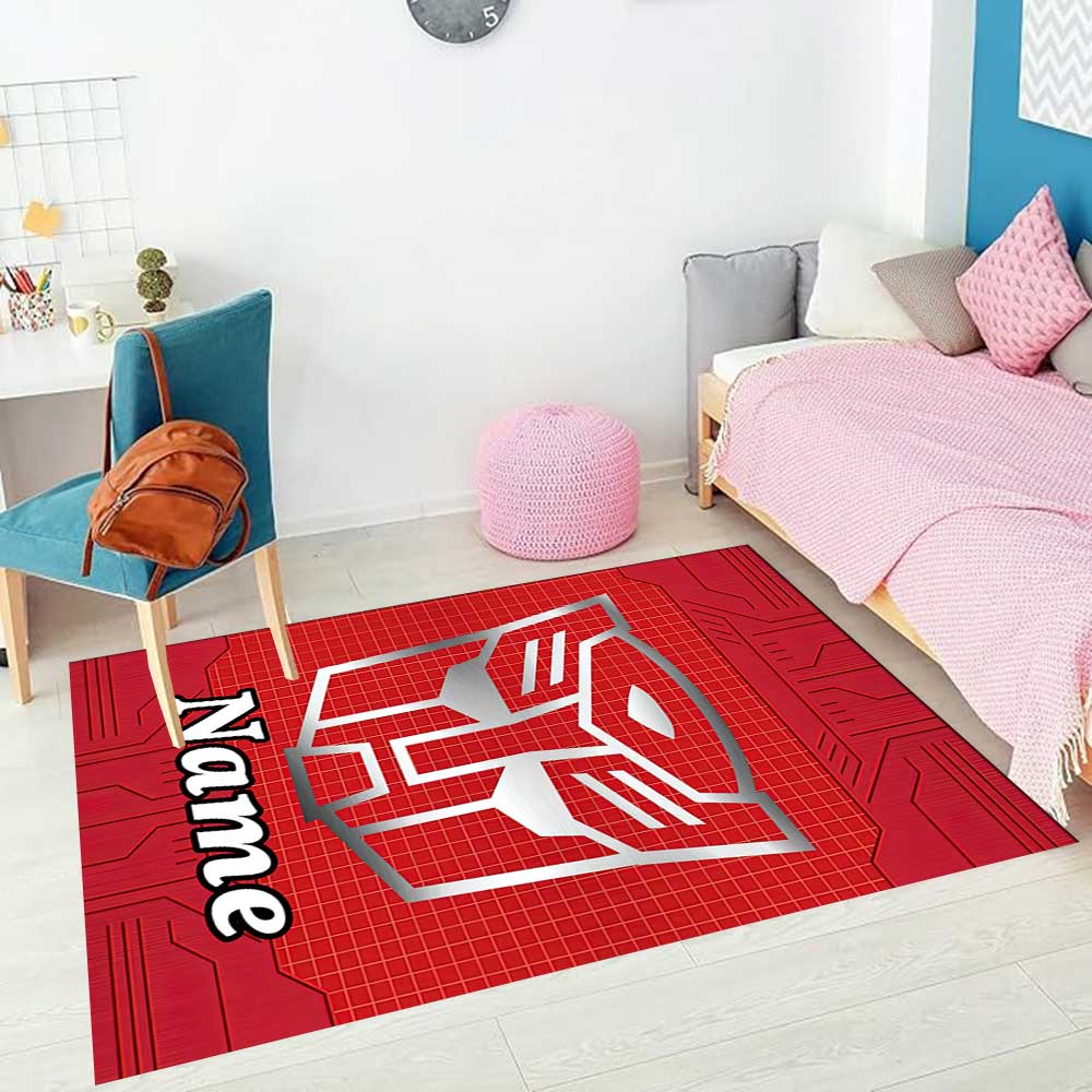 Transformers Fans (3) Customize your name rug, office chair cushion, home bedroom living room gift.