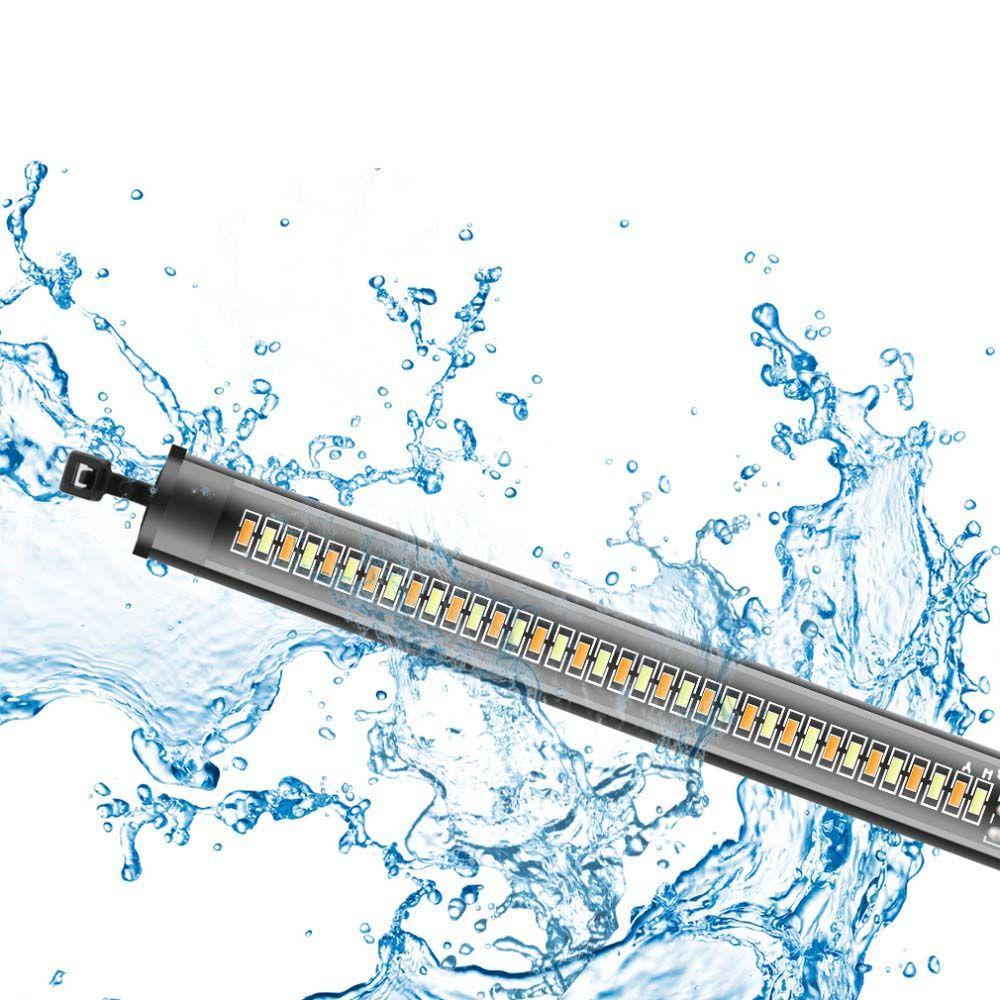 Motor Flasher Light Ring Fork Strip Lamp Motorcycle Turn Signal Light LED Daytime Running Lamp