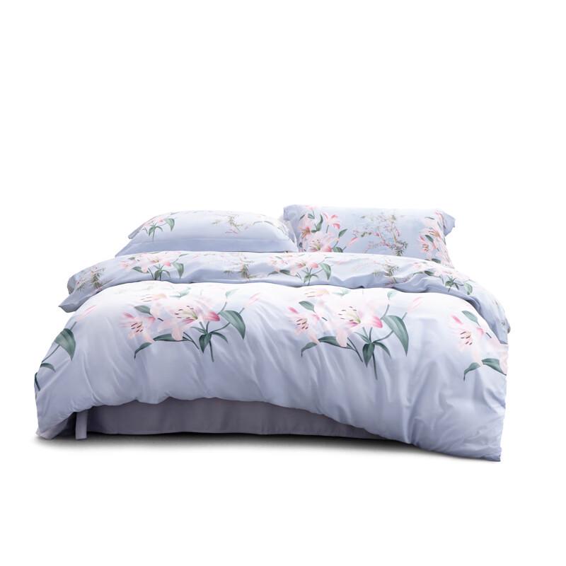 Mercury Home Bedding Сатиновый комплект из четырех предметов "Весенняя лилия"