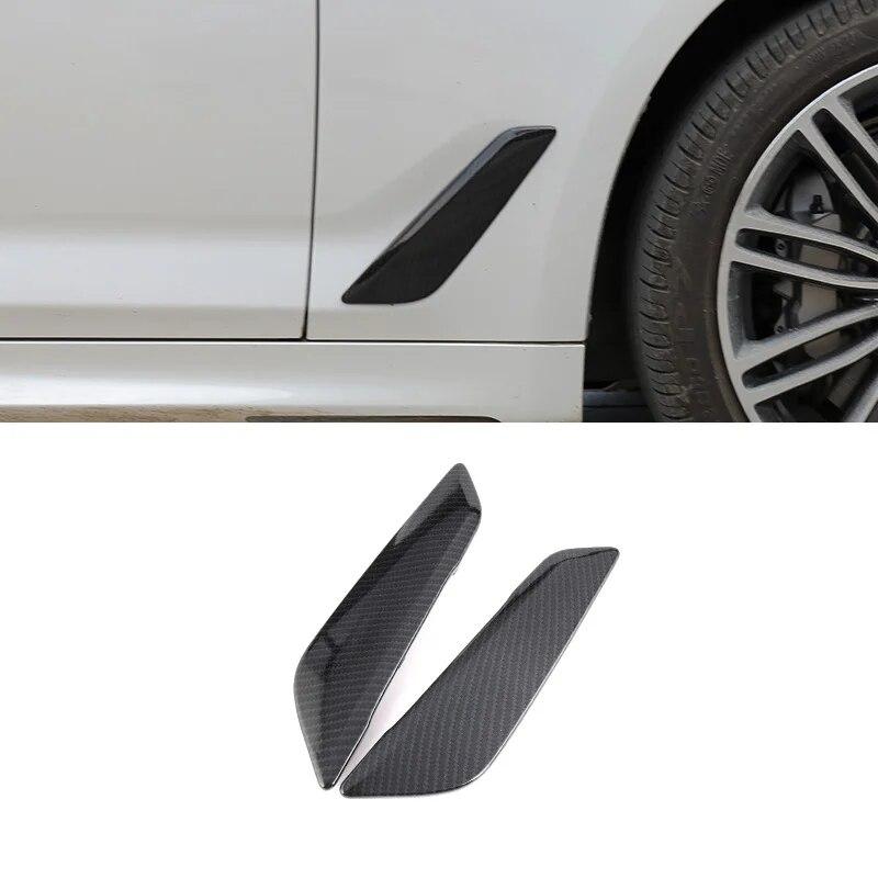 2 шт. боковые наклейки на кузов автомобиля, крышка вентиляционного отверстия, украшение на крыло, автоаксессуары для BMW 5 серии G30 G38 2018-22 528li 525li 530li