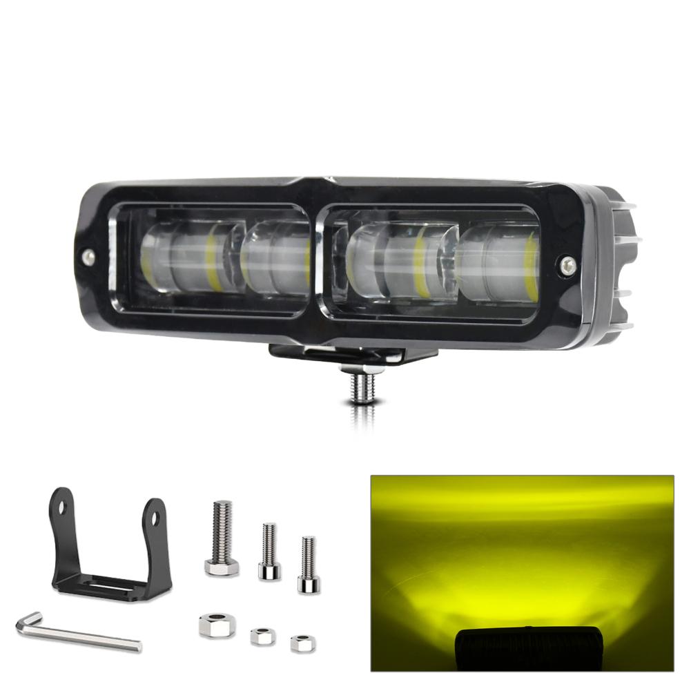 6-дюймовая светодиодная световая панель E18 80 Вт 8000 лм 6000 К водонепроницаемая рабочая световая панель для вождения 9-30 В универсальная для грузовиков, внедорожников, квадроциклов, UTV