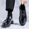 Высококачественные мужские удобные деловые туфли дерби из кожи, классические черные дышащие нескользящие мужские туфли на толстой подошве