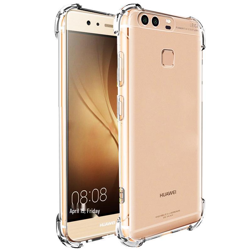 Прозрачный чехол для телефона Huawei P60/50/40/30/20/Pro/10/9/Plus с подушкой безопасности и защитой от падения