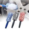 Car Wash Super Brush Plush Premium Wheels Brush Non-Slip Handle Easy To Cleaning Rims Spokes Wheel Barrel Car Accessories