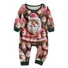 Matching Family Christmas Print Flannel Homewear Set Long-Sleeve Top And Pants