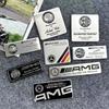 3D Aluminum Car Body Trunk Decoration Badge Sticker Auto Accessories AMG W108 W124 W126 W140 CLE A B C D Class For Mercedes Benz