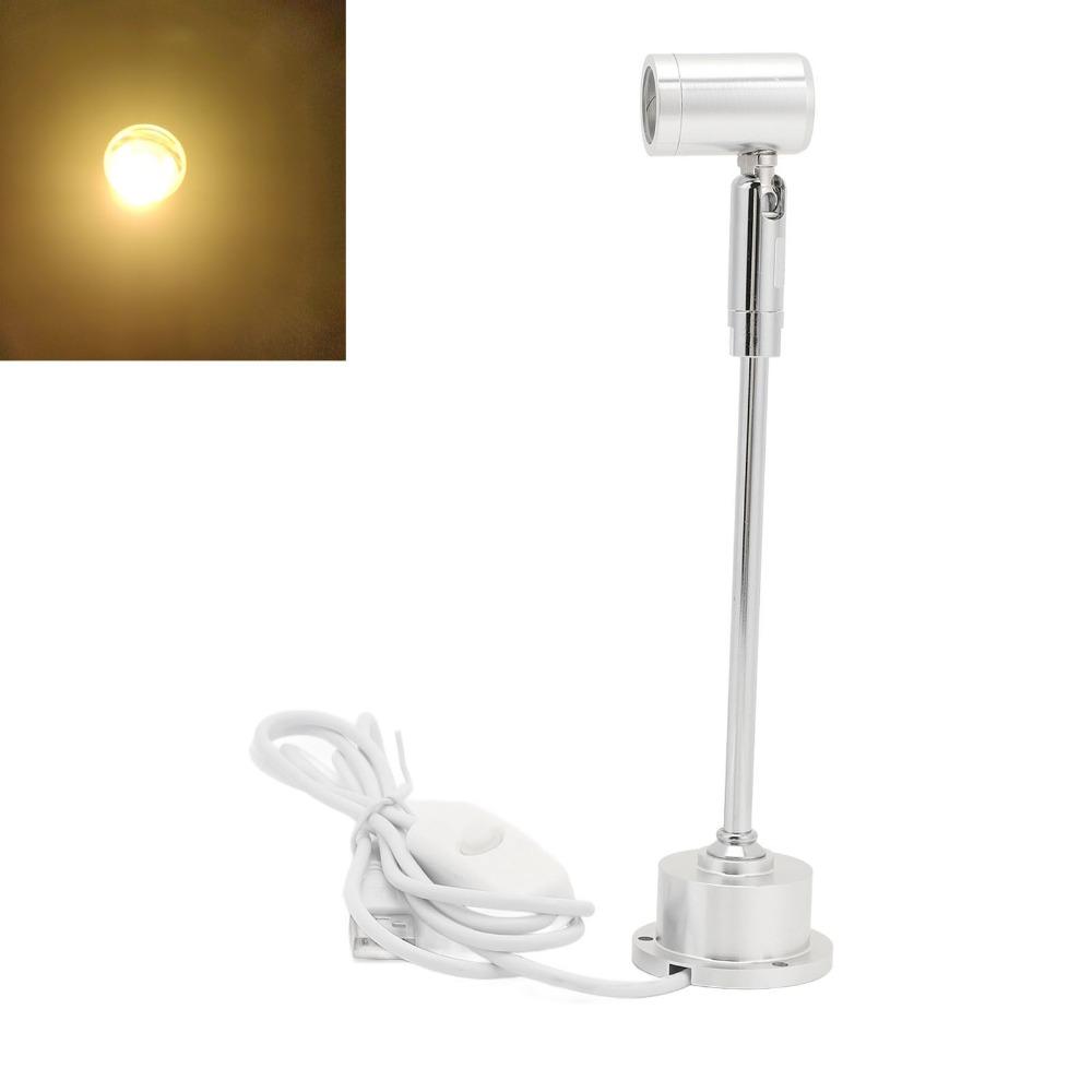 1W LED Mini Spotlight USB Powered LED Accent Light Standing Cabinet Spotlight Gallery Showroom