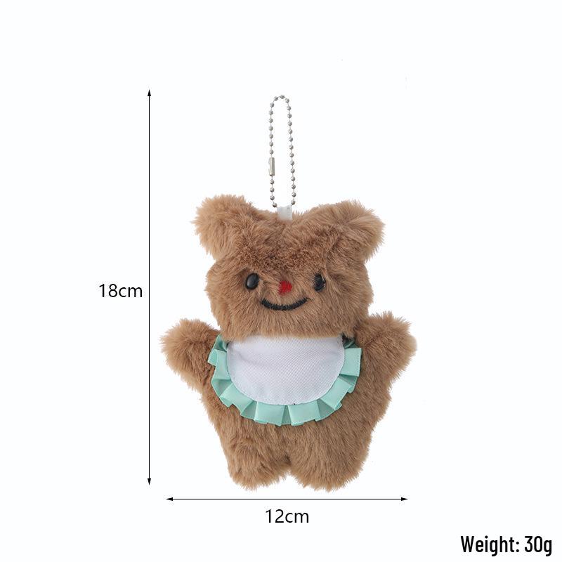 Pochacco Blush Plush Keychain: Cute Puppy with Goggles Pendant