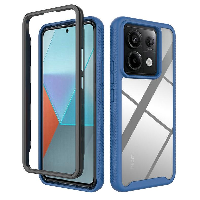 2 в 1 роскошный противоударный чехол для Poco X6 5G 2024 Crystal Cover Hard Back Capa Funda Xiaomi Mi Poco C65 Case Phone PocoX6 X 6 C 65 Bumper Etui