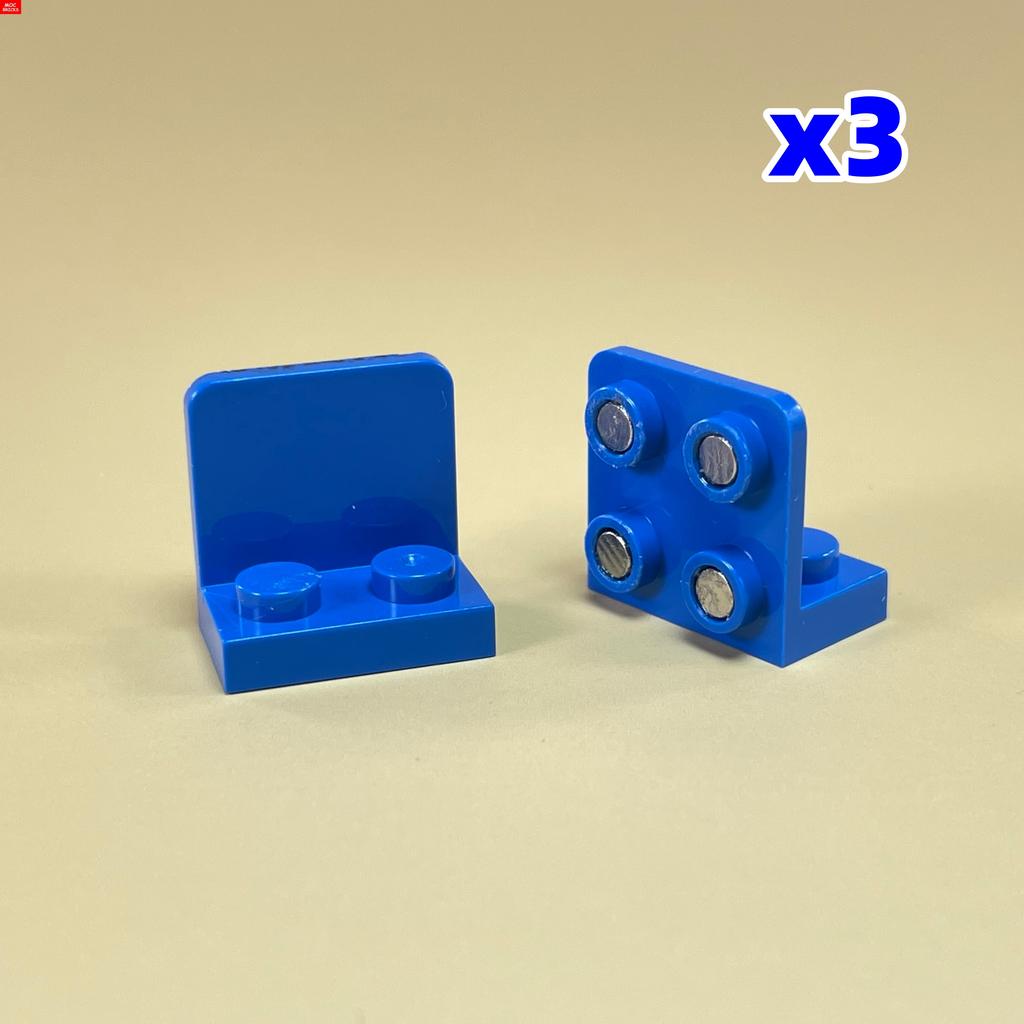Магнитные кубики MOC для холодильника 2x4 1x2-2x2 с наклейками, развивающие конструкторы, игрушки для детей, рождественские подарки