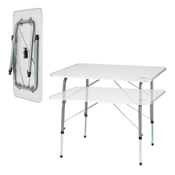 Table de camping pliante réglable en hauteur Aktive Camping