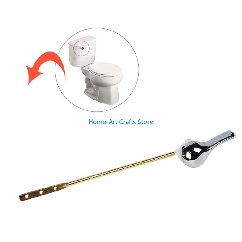 Y3NA Tanks Flush Lever Replacement Front Mount Handle Stainless Steels Toilet Flush Handle Trip Lever Easy to Install