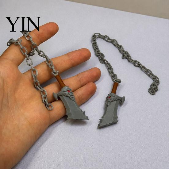 Blade Chain Ornaments 1 Pair 3D Fridge Magnet, Printed Weapon Magnetic Kitchen Decor Magnet Decoration for Office Whiteboard Cabinet, Gift Game Lovers