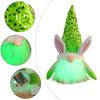 Easter Gnome Sequins Rabbit Faceless Doll with LED Light Ornaments for Spring Swedish Tomtes Dwarfs Home Decorations