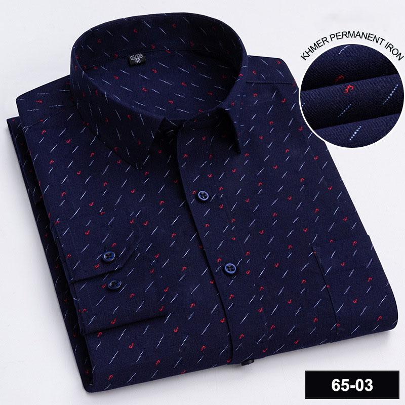 Мужская хлопковая деловая офисная рубашка Danmo, классические классические рубашки с длинными рукавами и принтом в полоску, большие размеры