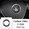 Car Steering Wheel Emblem Sticker Interior Accessories For Volkswagen GTI Polo Golf Passat Scirocco Beetle Tiguan Magotan