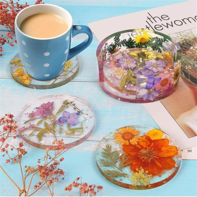 Силиконовая форма для подстаканника для DIY рукоделия - Круглые и квадратные варианты