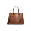 New Chantal Split Cow Leather Tote Bag, Shopping Bag, Shoulder Bag, Handbag Medium Women's Leather Brown 30F2G7CS2T-230